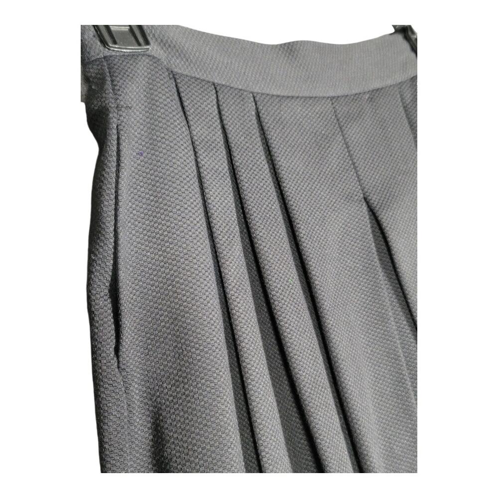 Gay Boyer Vintage Retro 80s 90s Bow Puff Sleeve Blouse Black Pleated Skirt Sz 6 - Picture 7 of 15